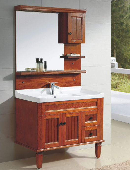 High-grade oak bathroom cabinet