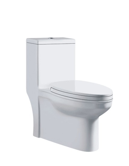 Spiral type one-piece toilet