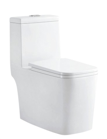 Siphon type one-piece toilet